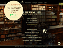 Tablet Screenshot of lherboriste.ch